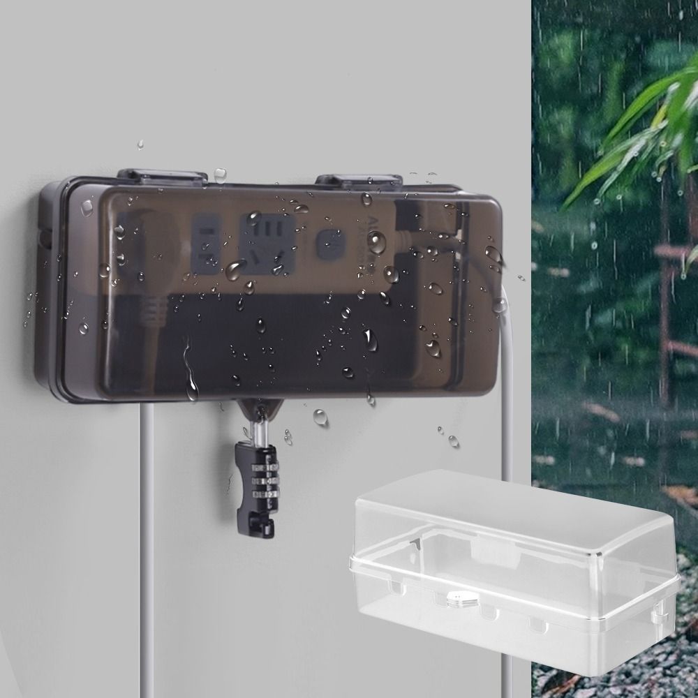 Outdoor Power Strip Weatherproof - Прочный пластиковый защитный короб для удлинителя,