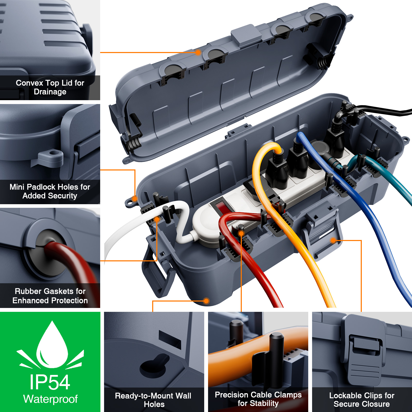 Всепогодный защитный кожух для – обзор и цена Outdoor Use Power Strip